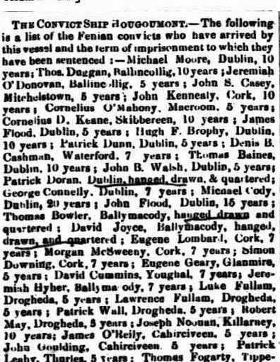 list of convicts